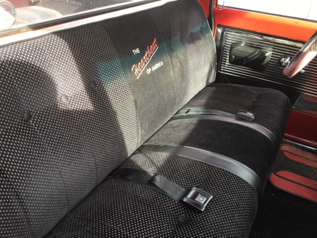 Orange 1971 Chevrolet C-10 Standard Cab Pickup with Black interior