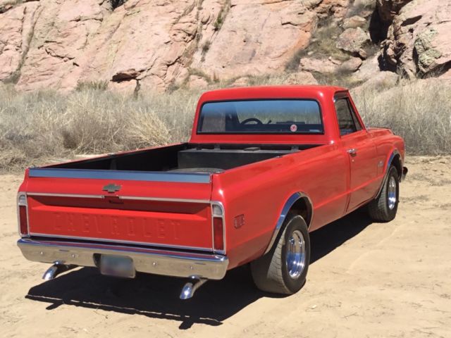 Orange 1971 Chevrolet C-10 Standard Cab Pickup with Black interior
