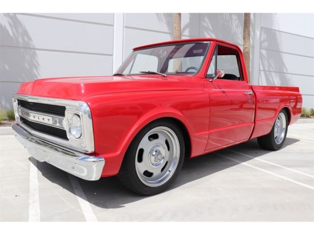 Red 1971 Chevrolet C-10 -- with Black interior