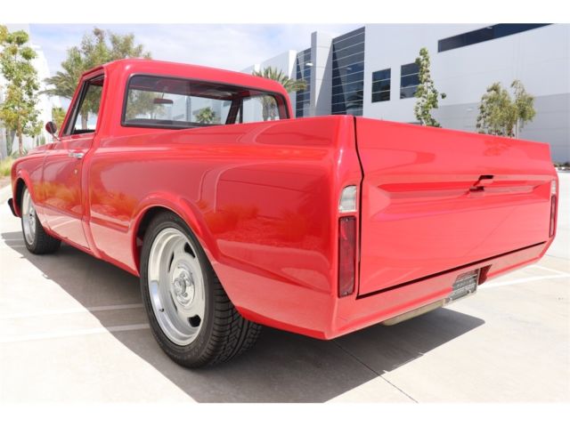 Red 1971 Chevrolet C-10 -- with Black interior