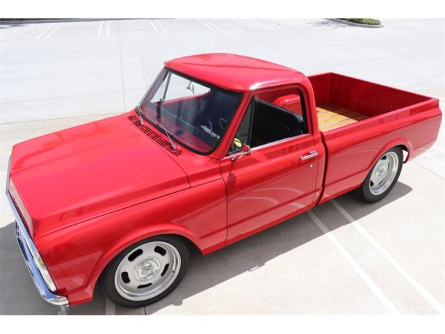 Red 1971 Chevrolet C-10 -- with Black interior