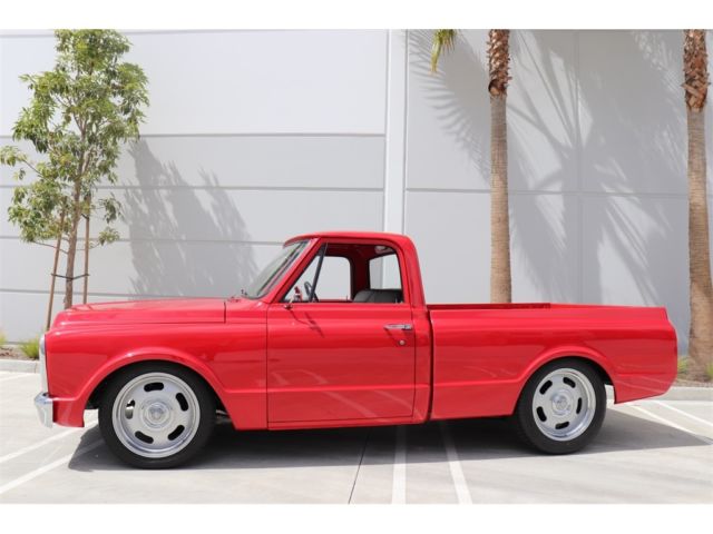 Red 1971 Chevrolet C-10 -- with Black interior