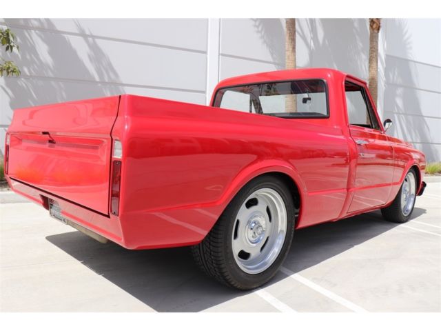 Red 1971 Chevrolet C-10 -- with Black interior
