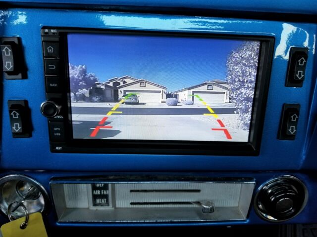 Blue 1971 Chevrolet C-10 with Gray interior