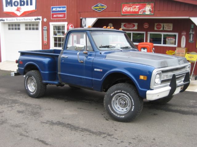 Blue 1971 Chevrolet C/K Pickup 1500 Standard Cab Pickup with Black interior