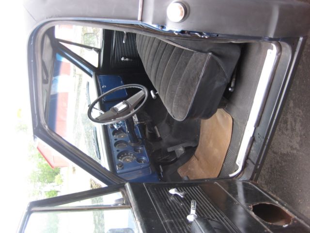 Blue 1971 Chevrolet C/K Pickup 1500 Standard Cab Pickup with Black interior