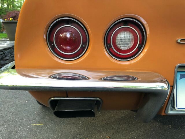 Orange 1971 Chevrolet Corvette Coupe with Black interior