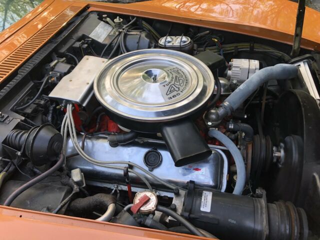 Orange 1971 Chevrolet Corvette Coupe with Black interior
