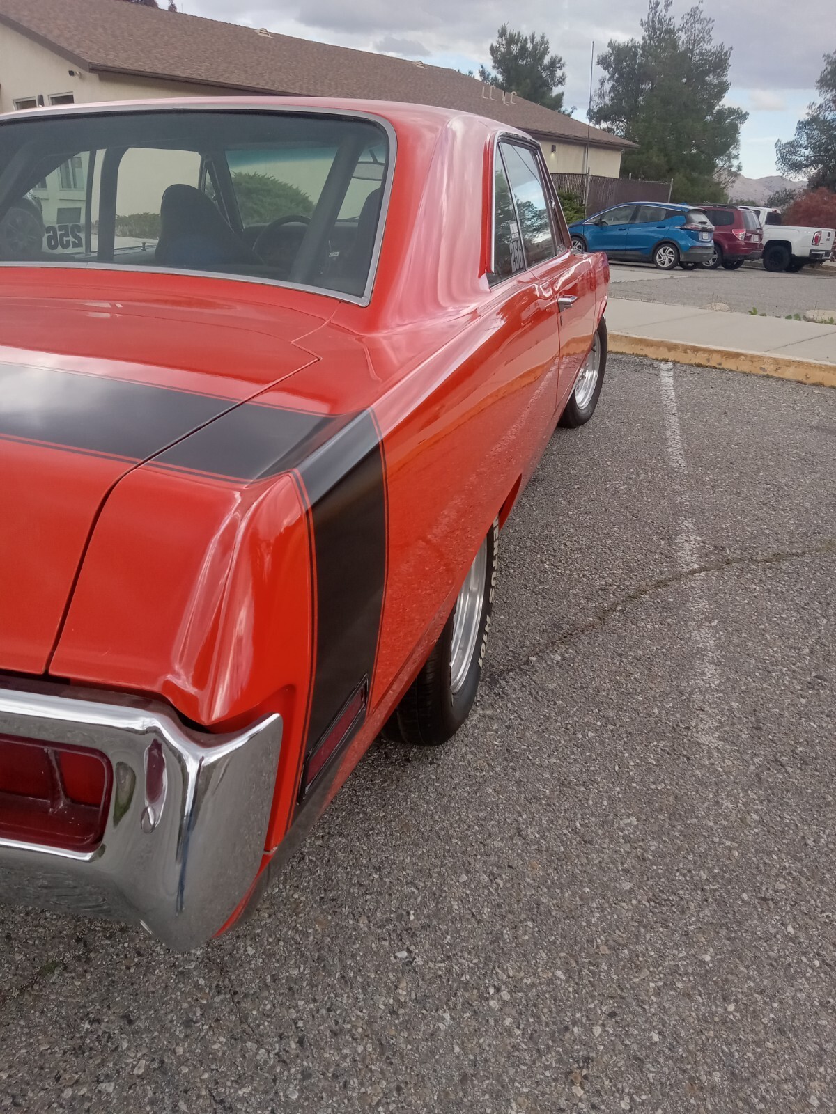 Orange 1971 Plymouth Scamp Coupe with Black interior