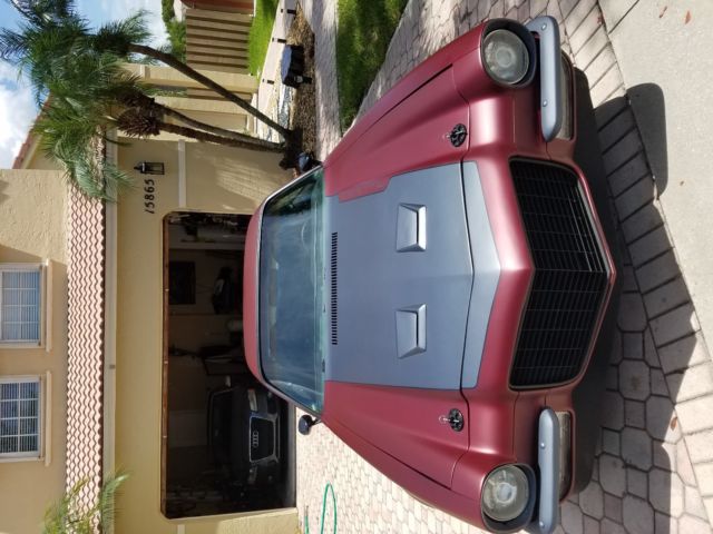 Satin Crimson 1972 Chevrolet Camaro Coupe with Black interior