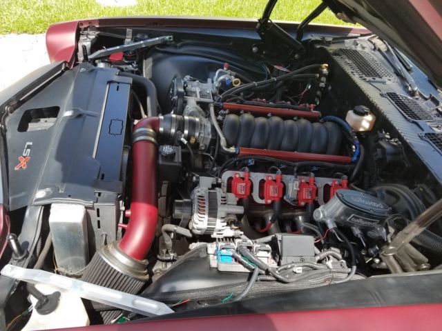 Satin Crimson 1972 Chevrolet Camaro Coupe with Black interior