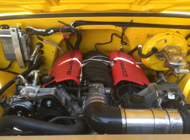 Viper Race Yellow 1972 Chevrolet C-10 Truck with Gray interior