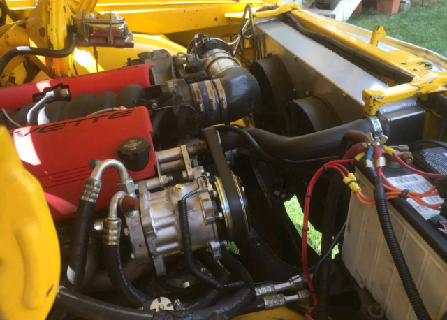 Viper Race Yellow 1972 Chevrolet C-10 Truck with Gray interior