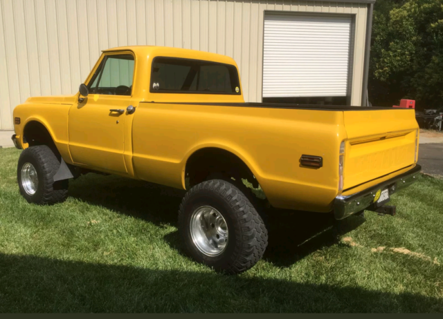 Viper Race Yellow 1972 Chevrolet C-10 Truck with Gray interior