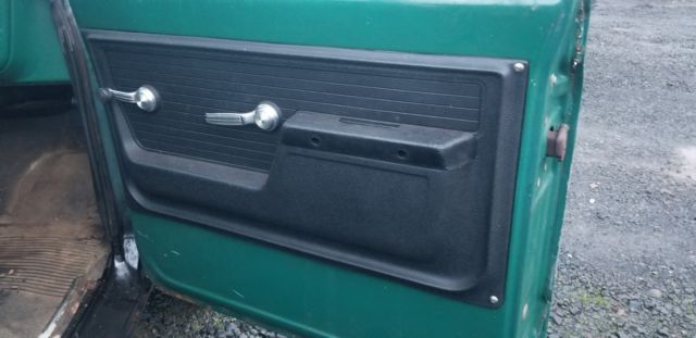 rust/green 1972 Chevrolet C-10 Standard Cab Pickup with Black interior