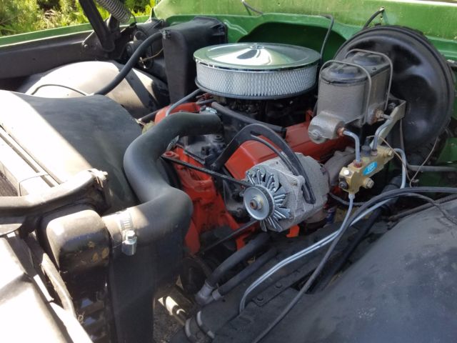 Green 1972 Chevrolet C-10 Standard Cab Pickup with Black interior