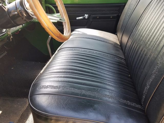 Green 1972 Chevrolet C-10 Standard Cab Pickup with Black interior