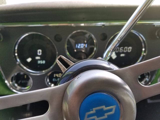 Green 1972 Chevrolet C-10 Standard Cab Pickup with Black interior