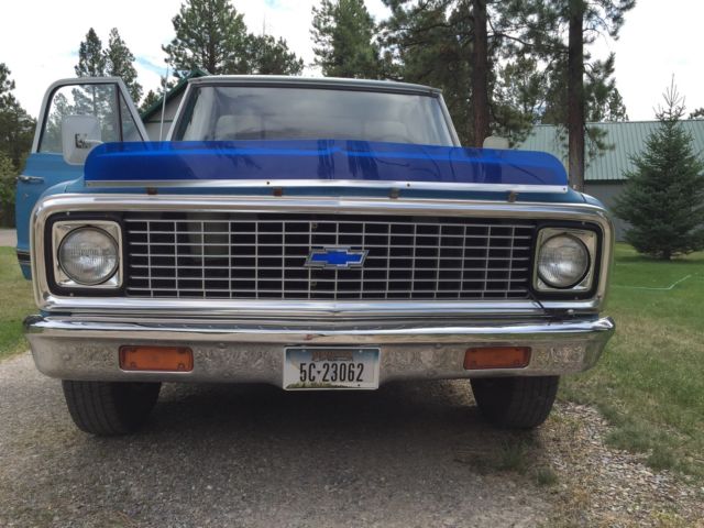 Blue 1972 Chevrolet Other Pickups with Blue interior