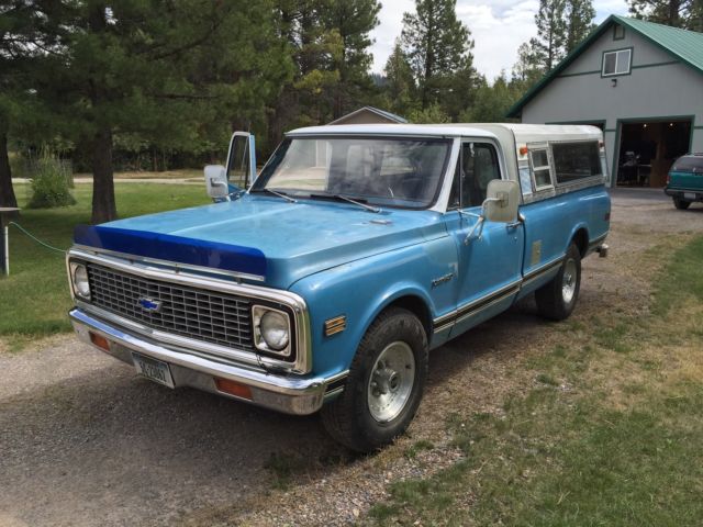 Blue 1972 Chevrolet Other Pickups with Blue interior