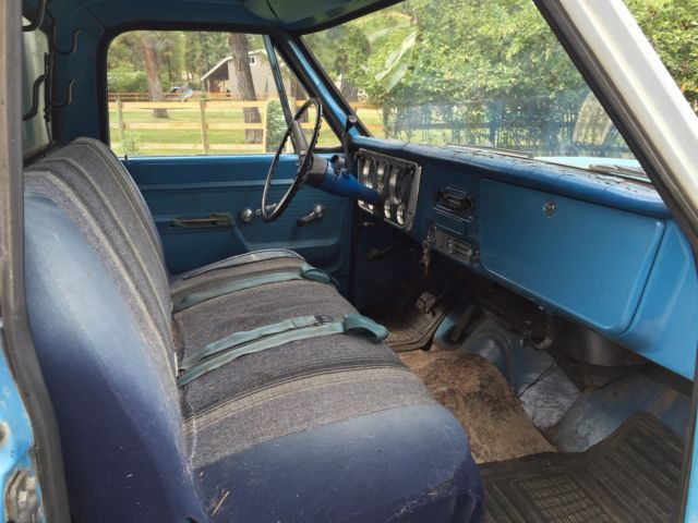 Blue 1972 Chevrolet Other Pickups with Blue interior