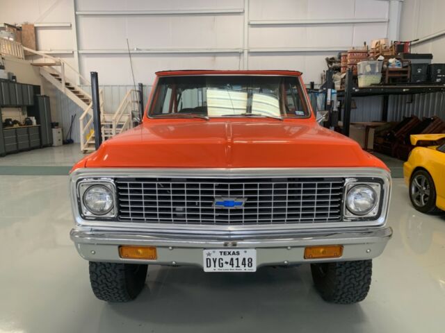 Orange 1972 Chevrolet Blazer SUV with Black interior