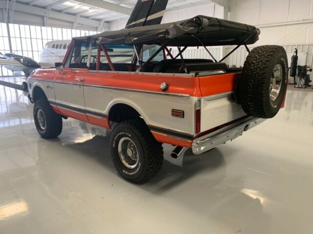 Orange 1972 Chevrolet Blazer SUV with Black interior