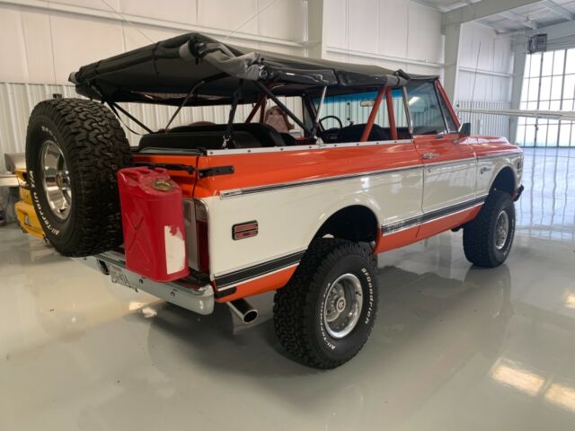 Orange 1972 Chevrolet Blazer SUV with Black interior