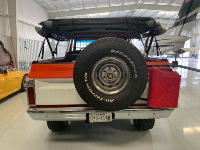 Orange 1972 Chevrolet Blazer SUV with Black interior