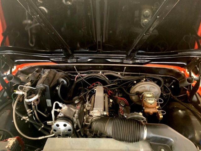 Orange 1972 Chevrolet Blazer SUV with Black interior