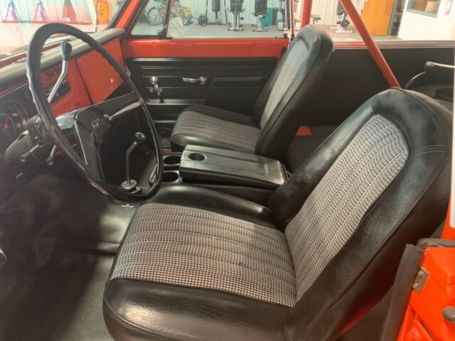 Orange 1972 Chevrolet Blazer SUV with Black interior