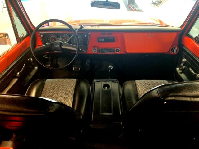 Orange 1972 Chevrolet Blazer SUV with Black interior