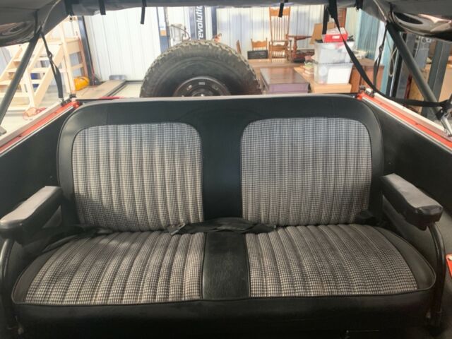 Orange 1972 Chevrolet Blazer SUV with Black interior