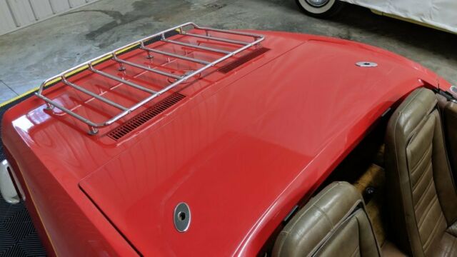 Red 1972 Chevrolet Corvette Convertible with Other interior