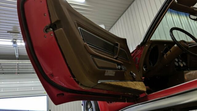 Red 1972 Chevrolet Corvette Convertible with Other interior