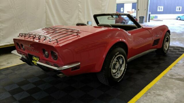 Red 1972 Chevrolet Corvette Convertible with Other interior