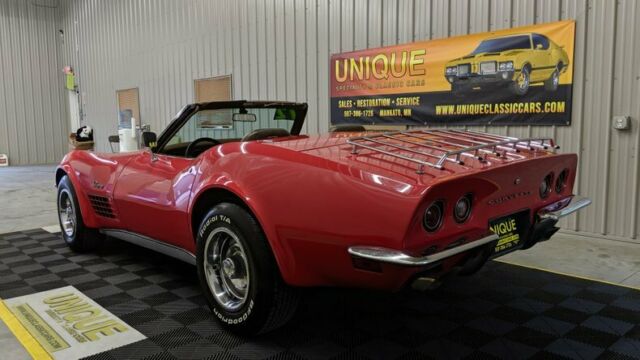Red 1972 Chevrolet Corvette Convertible with Other interior