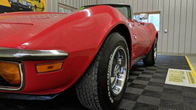 Red 1972 Chevrolet Corvette Convertible with Other interior