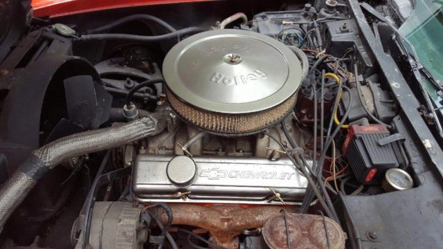 Red 1972 Chevrolet Corvette Coupe with Black interior