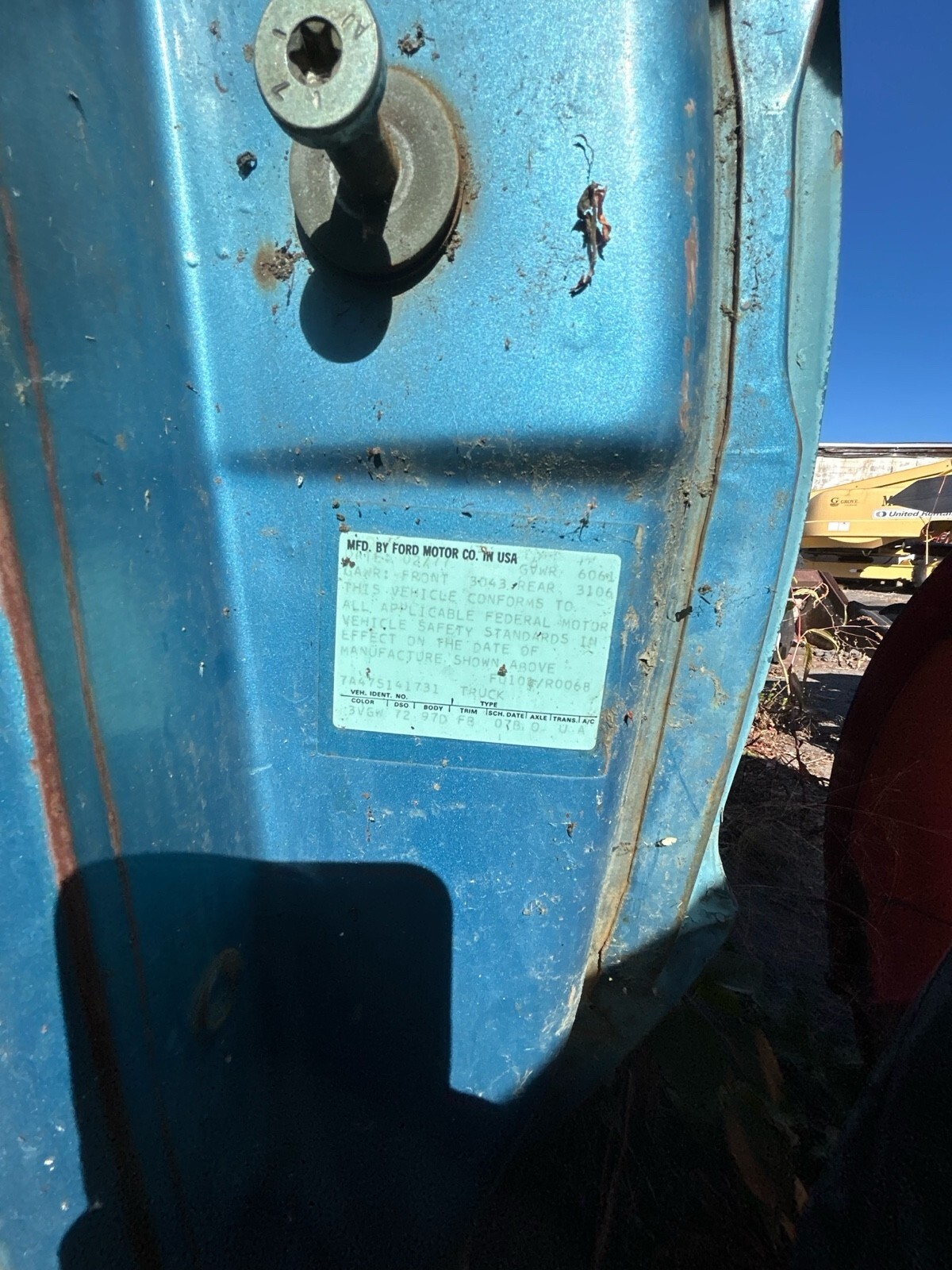 Blue 1972 Ford Ranchero