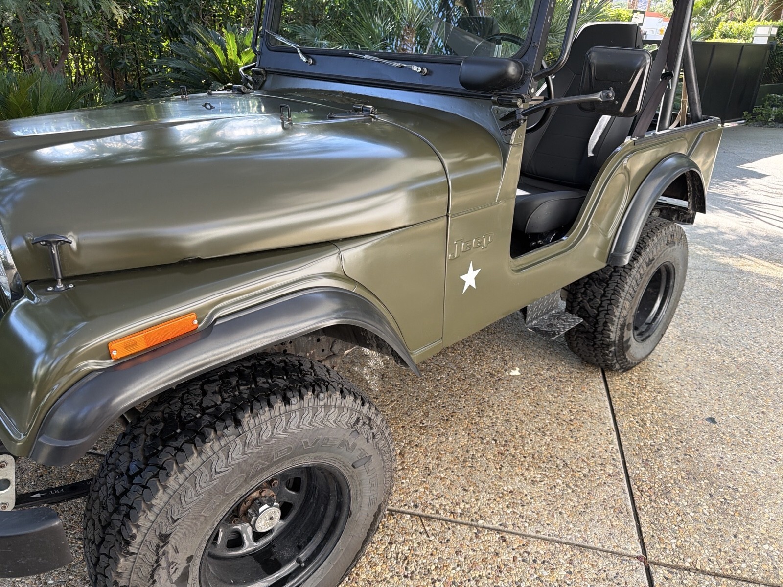 Green 1972 Jeep CJ Convertible