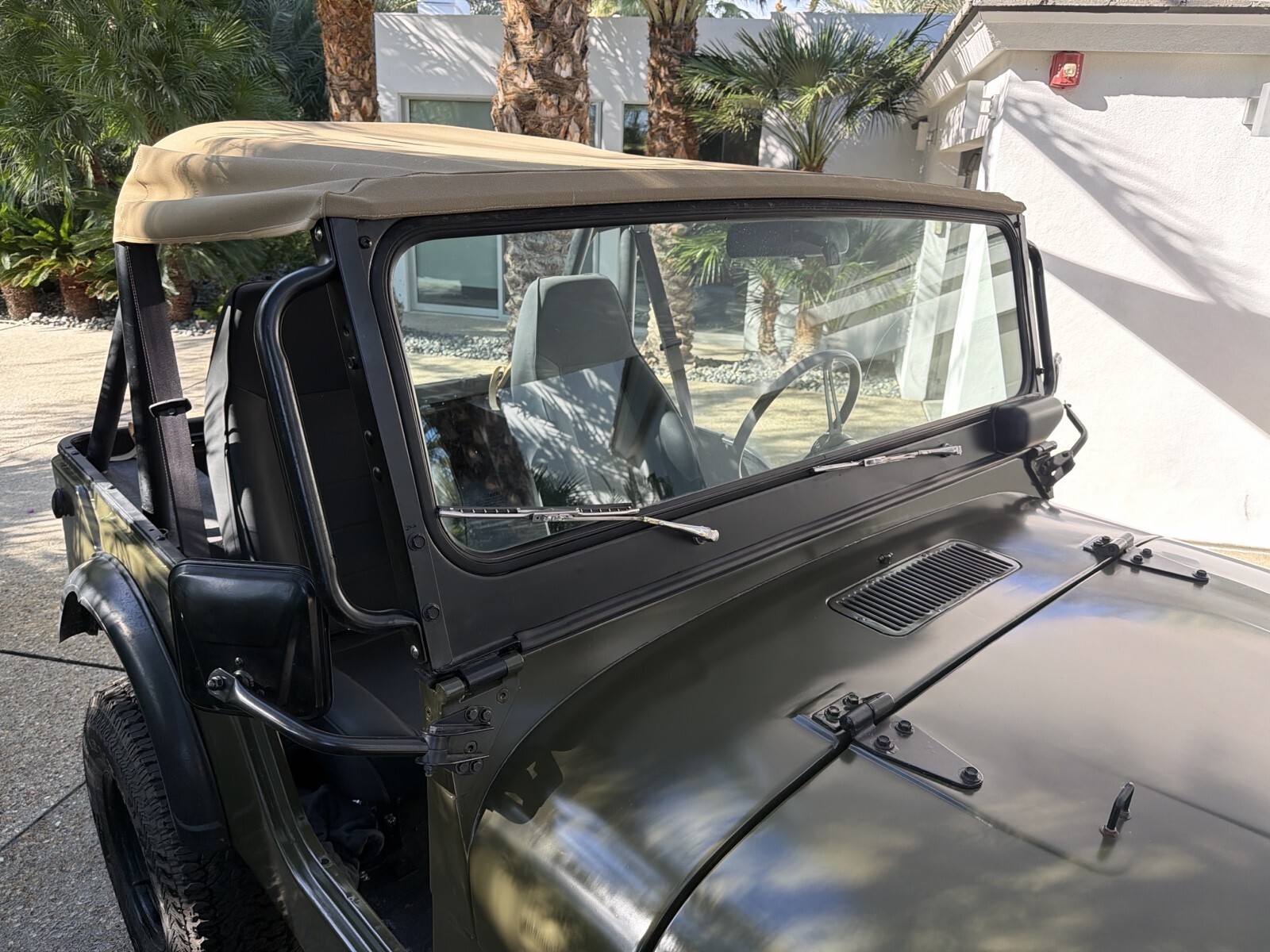 Green 1972 Jeep CJ Convertible