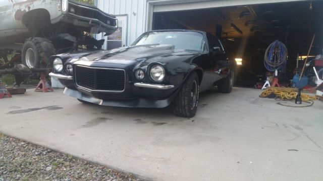 Black 1972 Chevrolet Camaro Coupe with Black interior