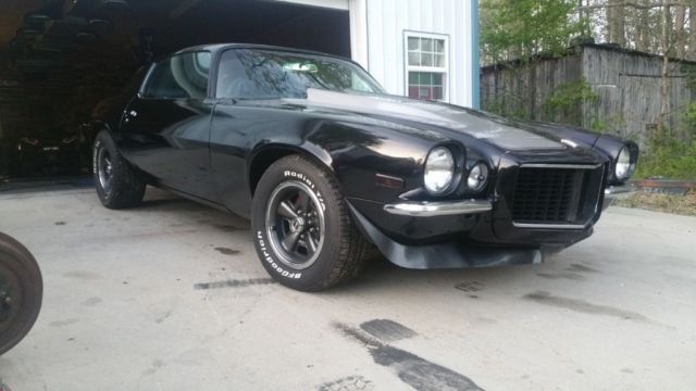 Black 1972 Chevrolet Camaro Coupe with Black interior