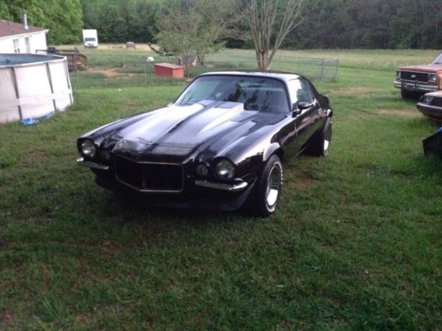 Black 1972 Chevrolet Camaro Coupe with Black interior