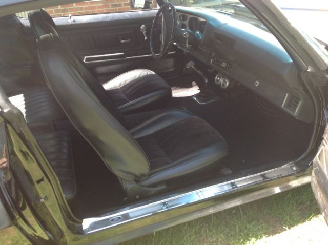 Black 1972 Chevrolet Camaro Coupe with Black interior