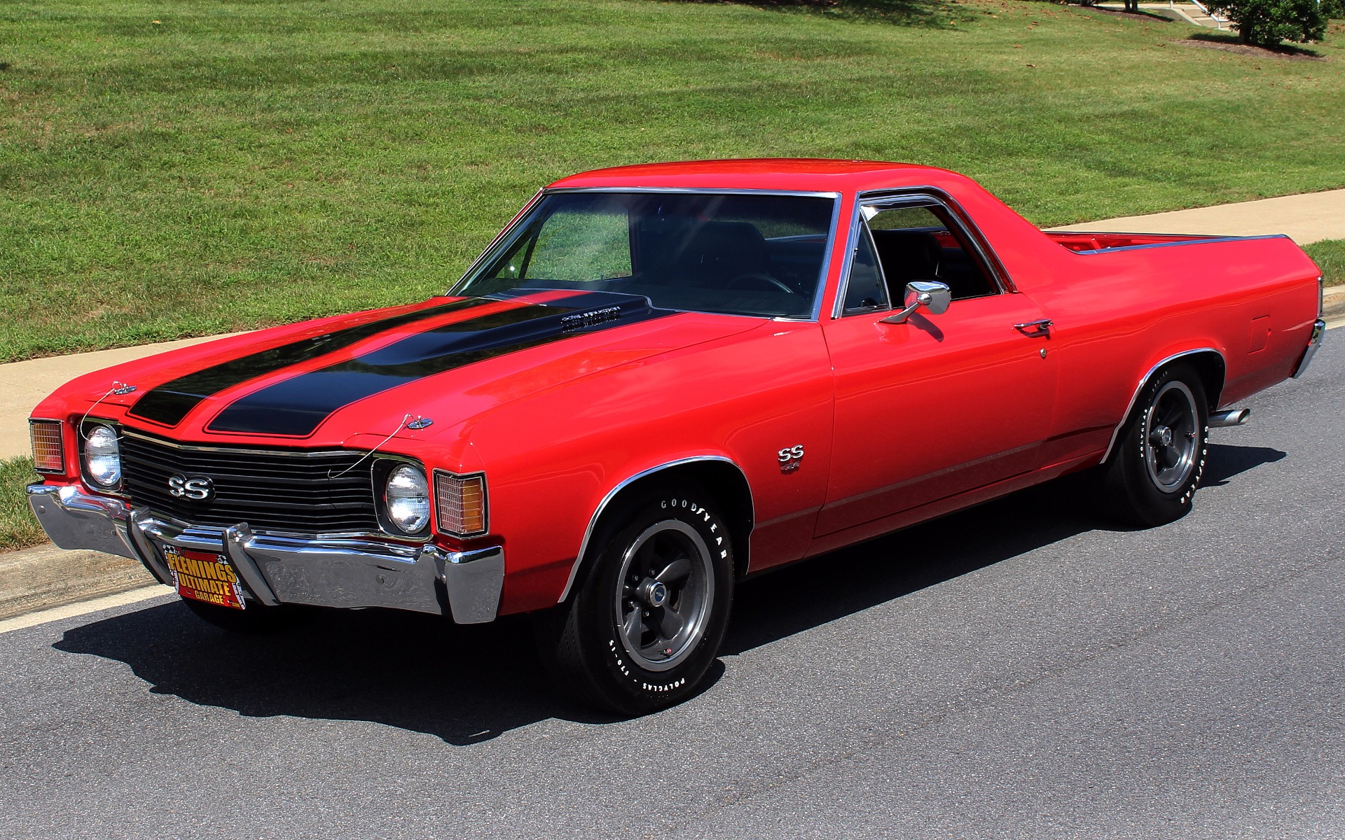 Black 1972 Chevrolet El Camino with Black interior