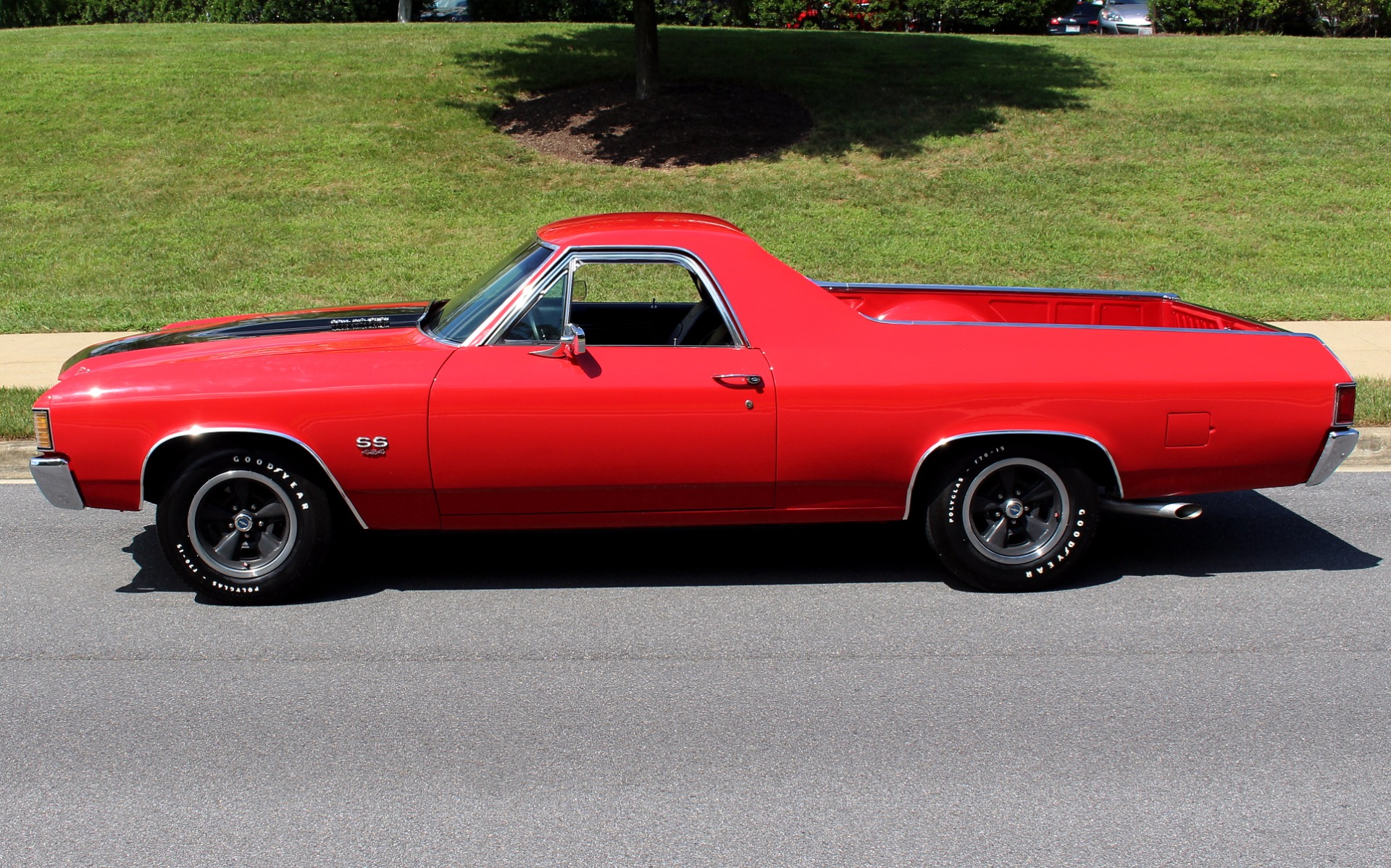 Black 1972 Chevrolet El Camino with Black interior