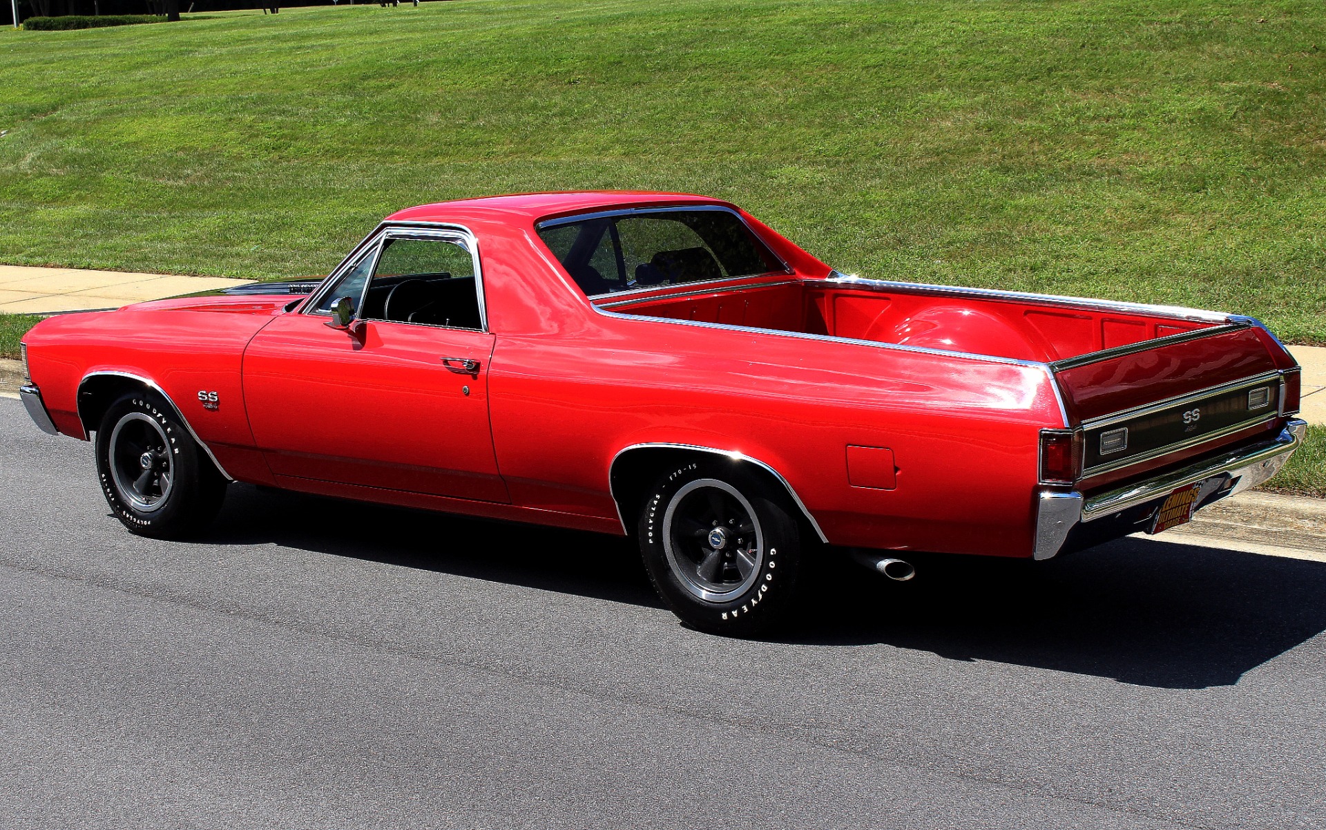 Black 1972 Chevrolet El Camino with Black interior