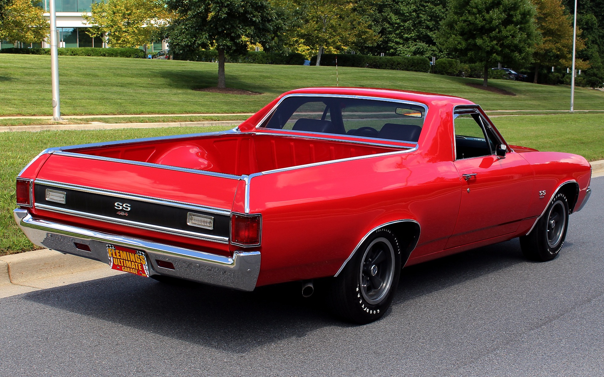 Black 1972 Chevrolet El Camino with Black interior